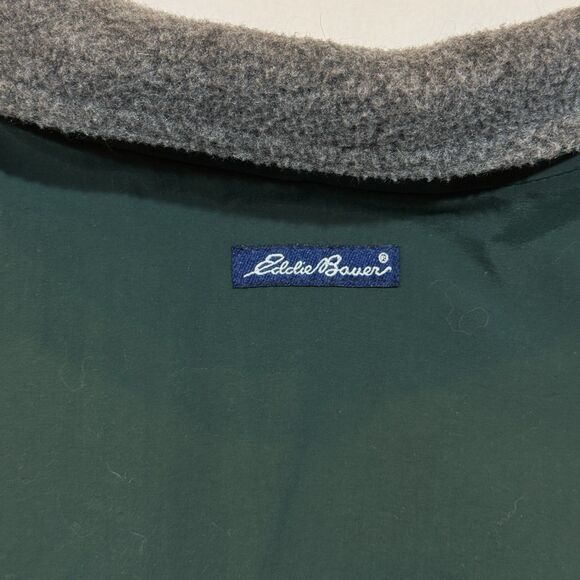 Vintage Eddie Bauer Polartec Lined Nylon Jacket XL Forest/Hunter Green - Picture 11 of 16